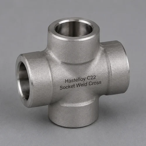 Hastelloy C22 Socket Weld Cross